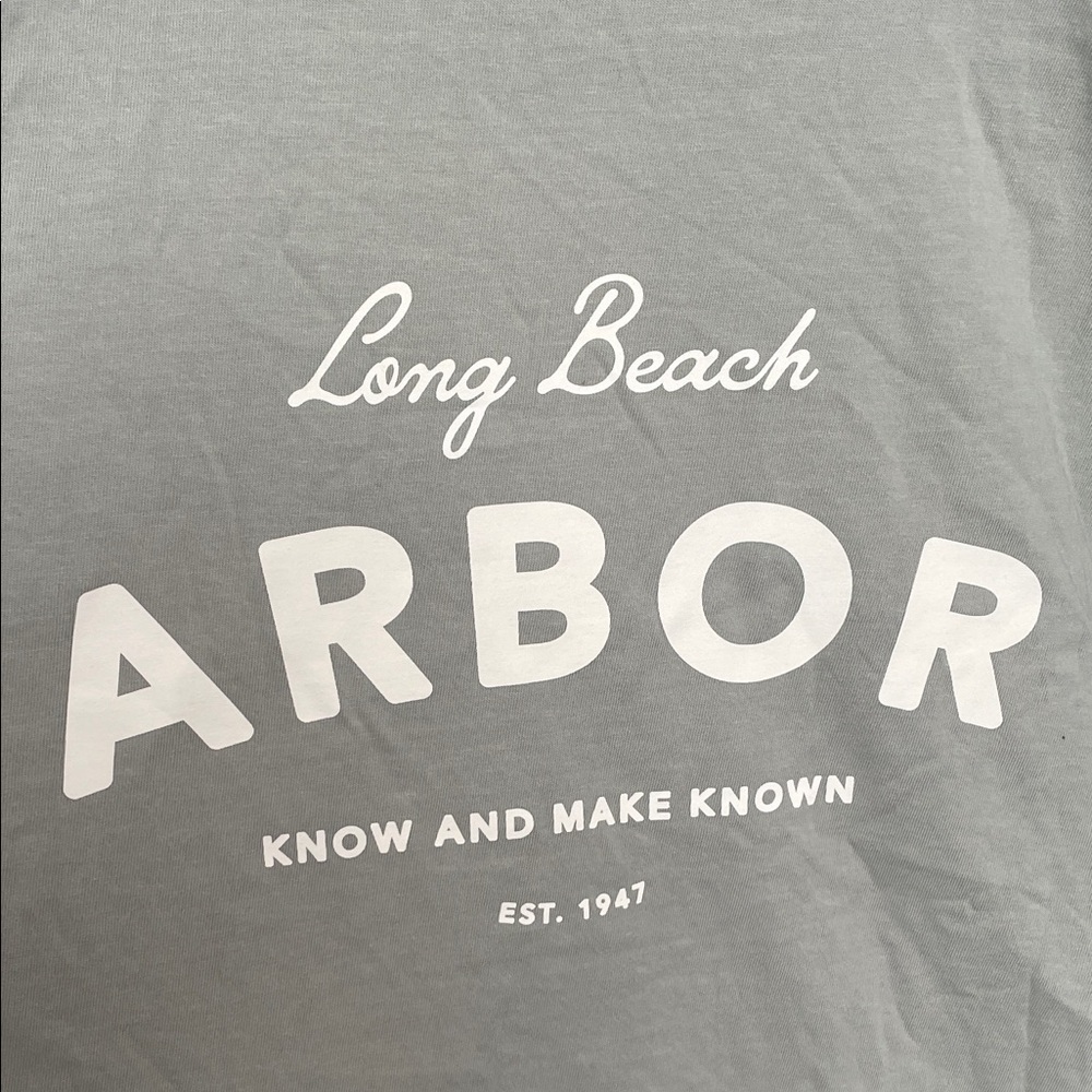 Arbor road Long Beach Light greenish Gray Short Sleeve Tee Men’s 3 XL - Picture 5 of 6